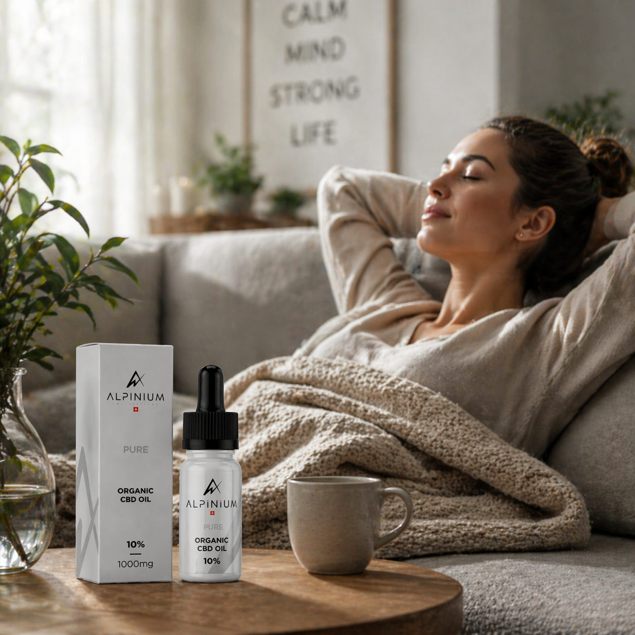 Alpinium Pure CBD Olie + Sport Gel Arnica CBD Set van 2