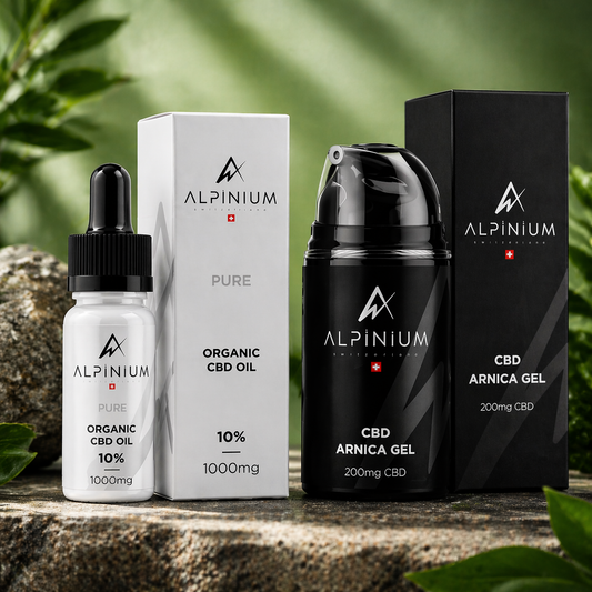 Alpinium Pure CBD Oil + Sport Gel Arnica CBD Set of 2